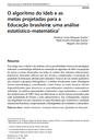 O algoritmo do Ideb e as metas projetadas para a Educação brasileira: uma análise estatístico-matemática