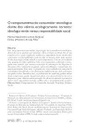 O comportamento do consumidor tecnológico diante dos valores ecologicamente corretos: ideologia verde versus responsabilidade social