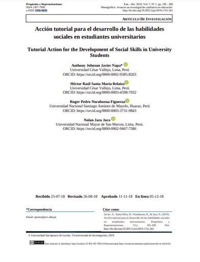 Acción tutorial para el desarrollo de las habilidades sociales en estudiantes universitarios