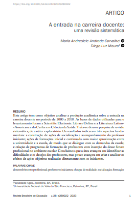 Una entrada en la carrera docente: una revisión sistemática