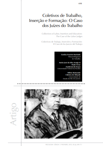 Coletivos de trabalho, inserción y formación: o caso dos juízes do trabalho