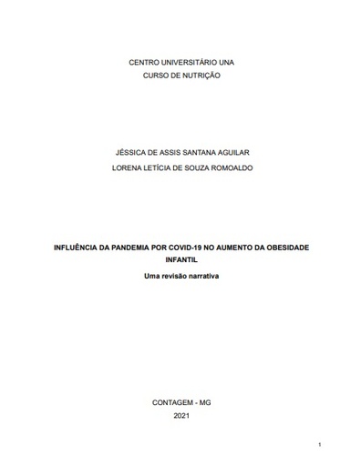 A influência da pandemia por COVID-19 no aumento da obesidade infantil: uma revisão narrativa