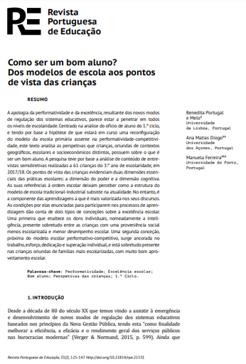 Como ser um bom aluno? Dos modelos de escola aos pontos de vista das crianças