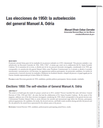 Las elecciones de 1950: la autoelección del general Manuel A. Odría