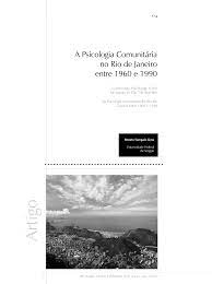 A Psicologia comunitária no Rio de Janeiro entre 1960 e 1990