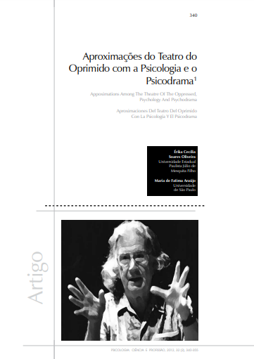 Aproximações do teatro do oprimido com a Psicologia e o Psicodrama