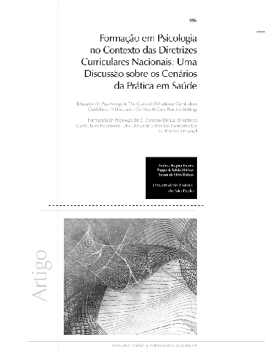 Formação em Psicologia no contexto das diretrizes curriculares nacionais: uma discussão sobre os cenários da prática em saúde