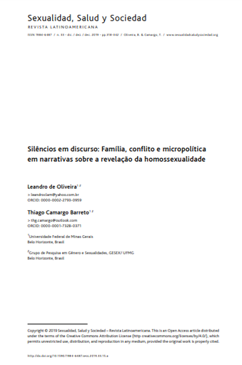 Silêncios em discurso: Família, conflito e micropolítica em narrativas sobre a revelação da homossexualidade