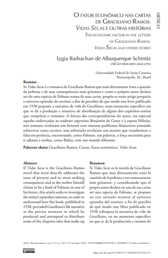 O fator econômico nas cartas de Graciliano Ramos: Vidas Secas e outras histórias