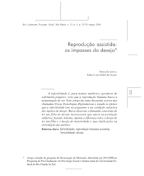 Reprodução assistida: os impasses do desejo