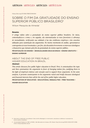 ABOUT THE END OF FREE PUBLIC HIGHER EDUCATION IN BRAZIL