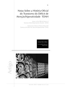 Notas sobre a história oficial do transtorno do déficit de atenção/hiperatividade TDAH