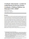 Avaliação educacional: o estado do conhecimento da Revista Ensaio: Avaliação e Políticas Públicas em Educação (1993-2008)