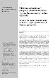 Ética na publicação de pesquisas sobre leishmaniose visceral humana em periódicos nacionais