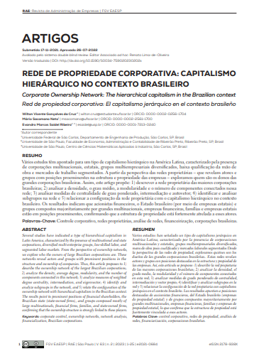 CORPORATE OWNERSHIP NETWORK: THE HIERARCHICAL CAPITALISM IN THE BRAZILIAN CONTEXT