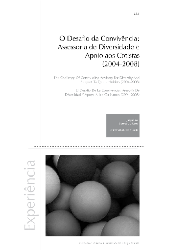 O desafio da convivência: assessoria de diversidade e apoio aos cotistas (2004-2008)