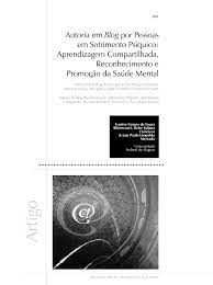 Autoria em blog por pessoas em sofrimento psíquico: aprendizagem compartilhada, reconhecimento e promoção da saúde mental