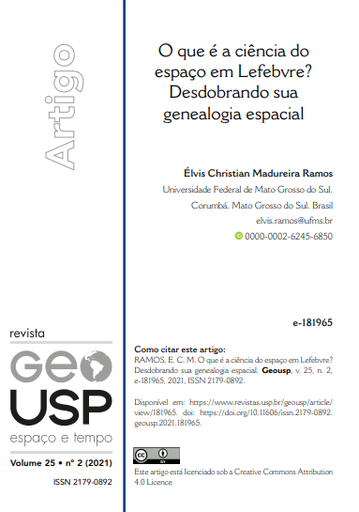 O que é a ciência do espaço em Lefebvre? Desdobrando sua genealogia espacial