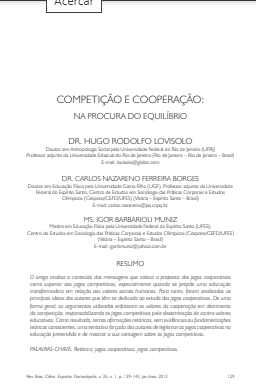 Competição e cooperação: na procura do equilíbrio