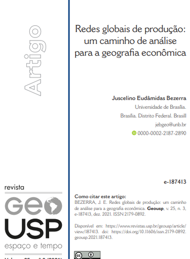 Redes globais de produção: um caminho de análise para a geografia econômica