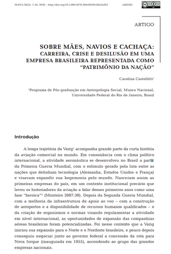 Sobre mães, navios e cachaça: Carreira, crise e desilusão numa empresa brasileira representada como “patrimônio da nação”