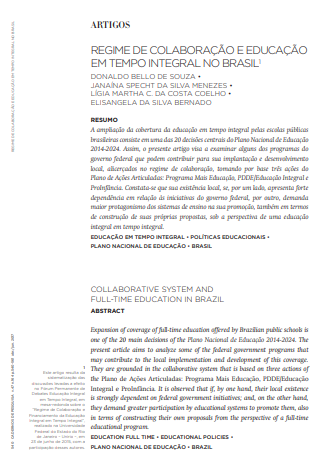 Regime de colaboração e educação em tempo integral no Brasil