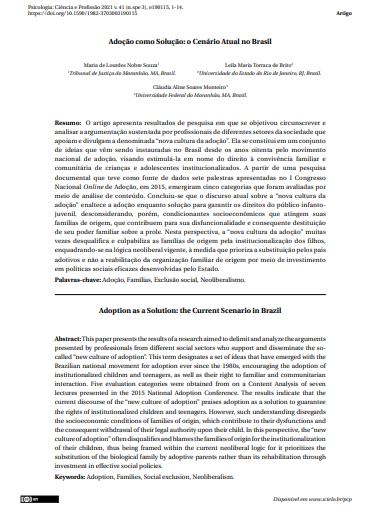 Adoção como Solução: o Cenário Atual no Brasil