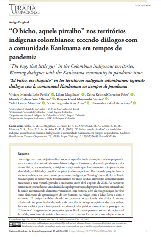 “O bicho, aquele pirralho” nos territórios indígenas colombianos: tecendo diálogos com a comunidade Kankuama em tempos de pandemia