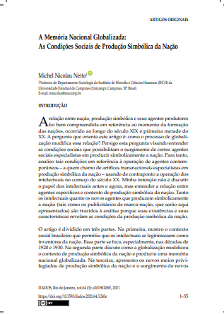 A Memória Nacional Globalizada: As Condições Sociais de Produção Simbólica da Nação
