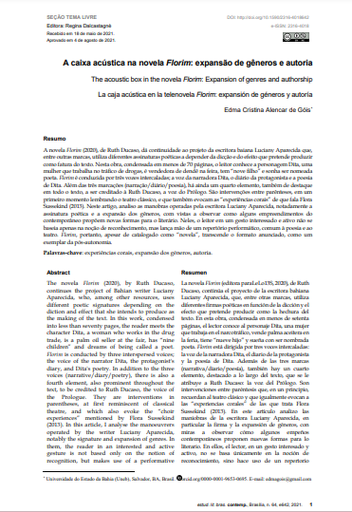 A caixa acústica na novela Florim: expansão de gêneros e autoria