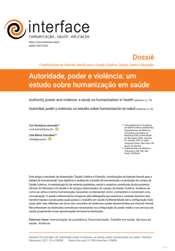 Autoridade, poder e violência: um estudo sobre humanização em saúde