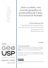 José e a cidade: uma incursão geográfica na poesia política de Carlos Drummond de Andrade