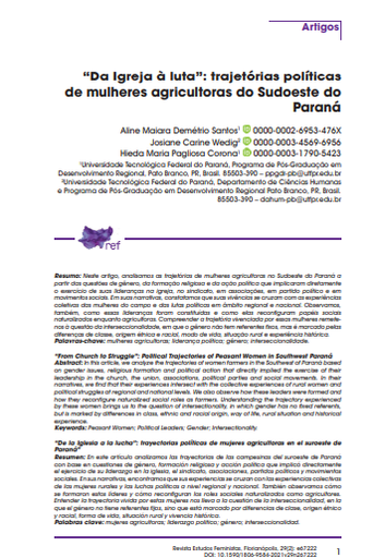 “Da Igreja à luta”: trajetórias políticas de mulheres agricultoras do Sudoeste do Paraná