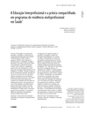 A Educação Interprofissional e a prática compartilhada em programas de residência multiprofissional em Saúde