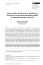 Concentração intraurbana de população e empregos: os centros antigos das cidades brasileiras perderam primazia?