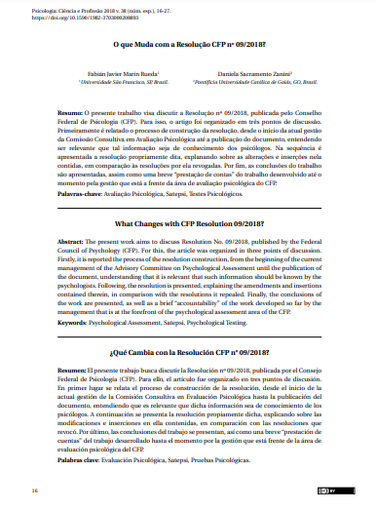 O que Muda com a Resolução CFP n° 09/2018?