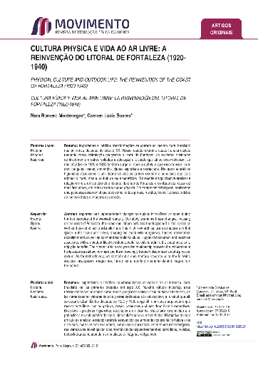 CULTURA PHYSICA E VIDA AO AR LIVRE: A REINVENÇÃO DO LITORAL DE FORTALEZA (1920-1940)