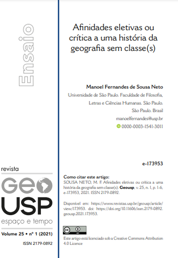 Afinidades eletivas ou crítica a uma história da geografia sem classe(s)