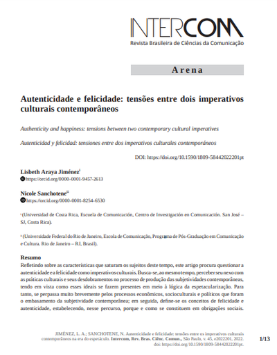 Autenticidade e felicidade: tensões entre dois imperativos culturais contemporâneos