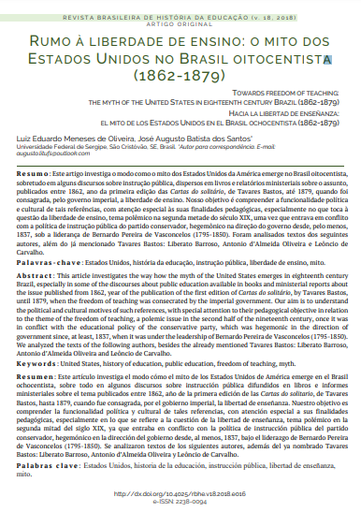 Rumo à liberdade de ensino: o mito dos Estados Unidos no Brasil oitocentista (1862-1879)