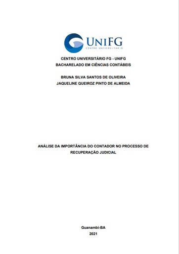 Análise da Importância do contador no processo de recuperação judicial