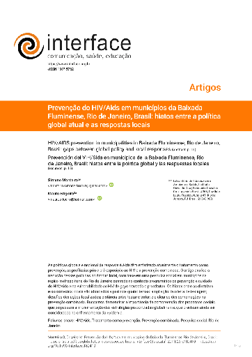 Prevenção do HIV/Aids em municípios da Baixada Fluminense, Rio de Janeiro, Brasil: hiatos entre a política global atual e as respostas locais