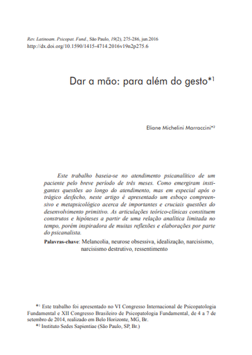 Dar a mão: para além do gesto