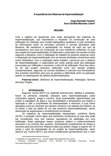 A importância dos Sistemas de Impermeabilização