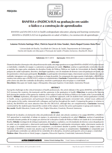 BANFISA e (IN)DICA-SUS na graduação em saúde: o lúdico e a construção de aprendizados