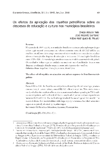 Os efeitos da aplicação dos royalties petrolíferos sobre os investimentos públicos nos municípios brasileiros