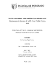 Nivel de conocimiento sobre salud bucal y su relación con el Odontograma de docentes de la I.E. Cesar Vallejo-Comas, 2015