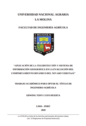 Aplicación de la teledetección y sistema de información geográfica