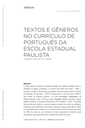 Textos e gêneros no currículo de português da Escola Estadual Paulista