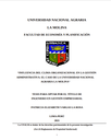 Influencia del clima organizacional en la gestión administrativa: el caso de la UNALM